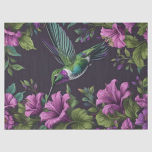 Hummingbird Floral  Tissue Paper