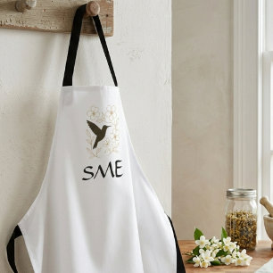 Hummingbird Flower Garden Apron