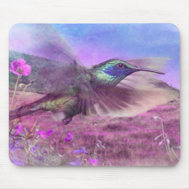 HUMMINGBIRD FLOWER TO FLOWER MOUSE MAT (Front)