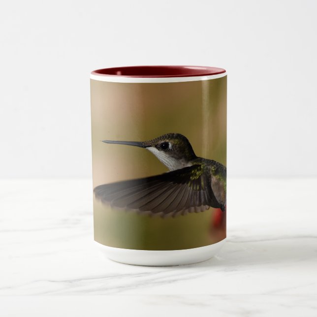 Hummingbird Flying 15 oz Mug (Center)