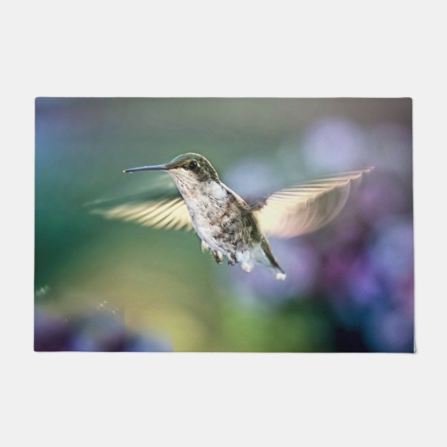 Hummingbird Flying Doormat (Front)