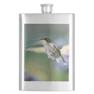 Hummingbird Flying Hip Flask