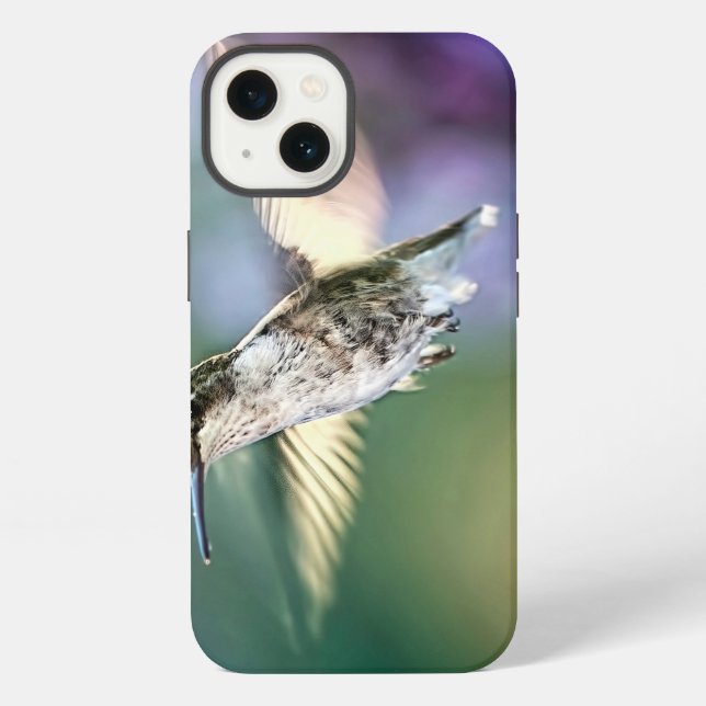 Hummingbird Flying iPhone Case (Back)