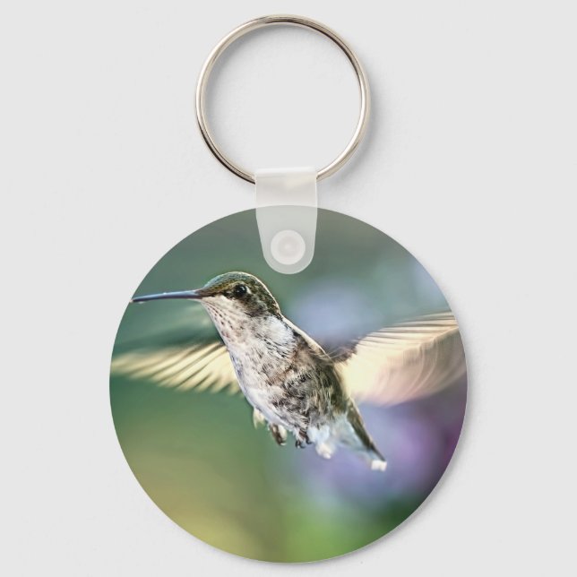 Hummingbird Flying Key Ring (Front)