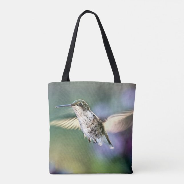 Hummingbird Flying Tote Bag (Back)