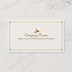 Hummingbird French Inspired Vintage Business Card