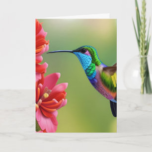 HUMMINGBIRD FRIEND BIRTHDAY GREETING CARD