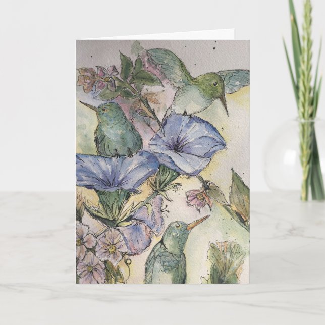 Hummingbird Friendship Card (Front)