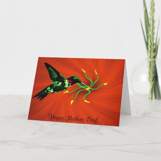 Hummingbird from Heaven Mothers Days Card (Front)