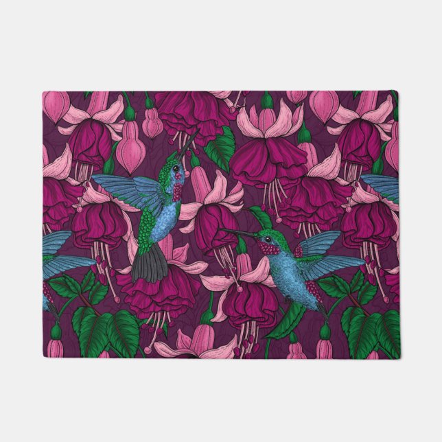Hummingbird garden doormat (Front)