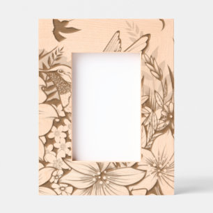Hummingbird Garden Etched Frames