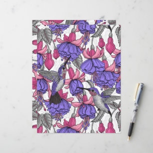 Hummingbird garden in melrose and pink