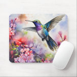 Hummingbird Garden Mouse Mat<br><div class="desc">This is an AI image I created using Midjourney.</div>