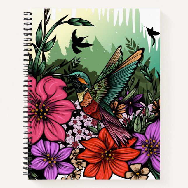 Hummingbird Garden Notebook (Front)