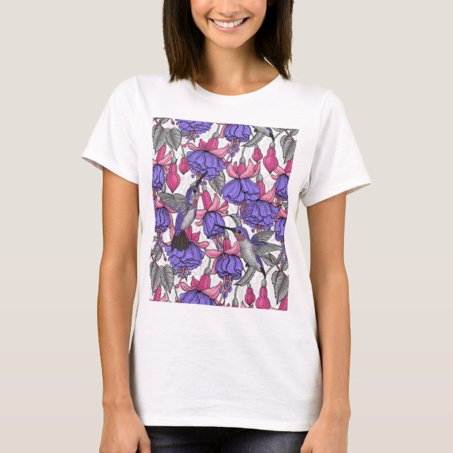 Hummingbird garden T-Shirt (Front)
