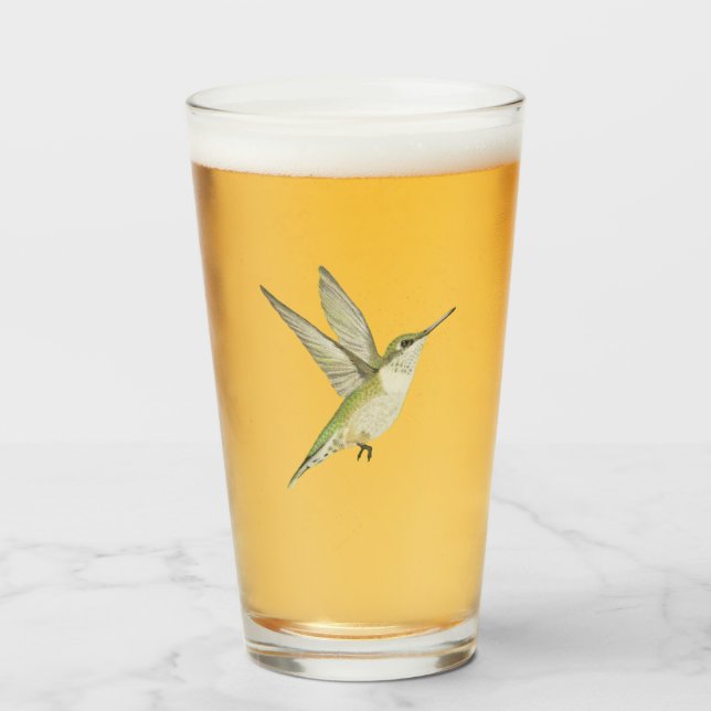 Hummingbird Glass (Front Filled)