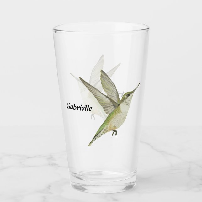 Hummingbird Glass (Front)