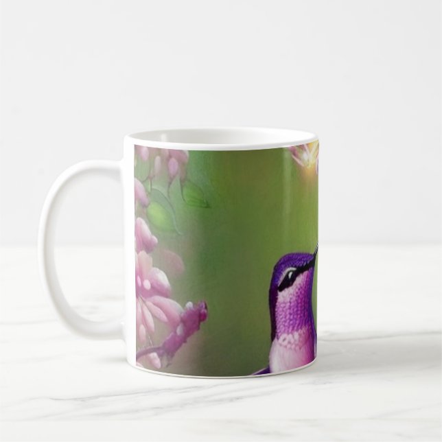 Hummingbird Glow Coffee Mug (Left)