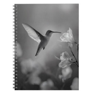 Hummingbird Grace Flower Bloom Notebook