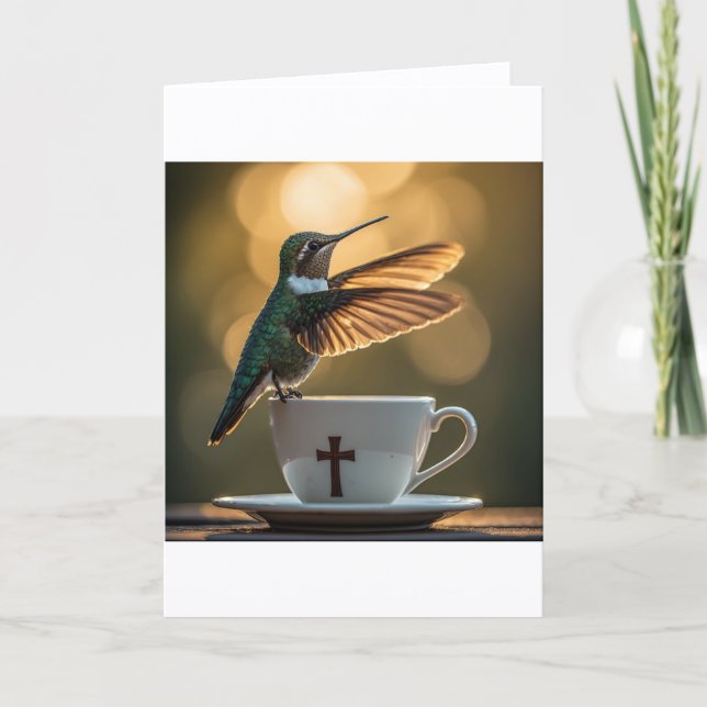 Hummingbird Greeting Card (Front)