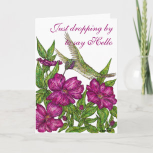 Hummingbird greeting card