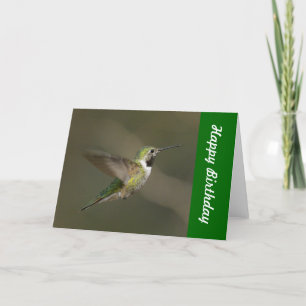 Hummingbird Happy Birthday Card