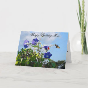Hummingbird Happy Birthday Mother Card