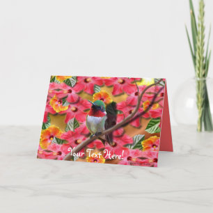 Hummingbird Haven Birthday Card
