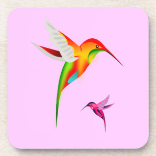 Hummingbird Haven Coaster Set