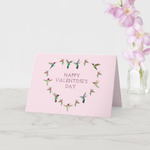 Hummingbird Heart Valentine's Day Card
