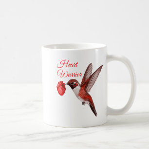 Hummingbird Heart Warrior Heart Disease Awareness Coffee Mug