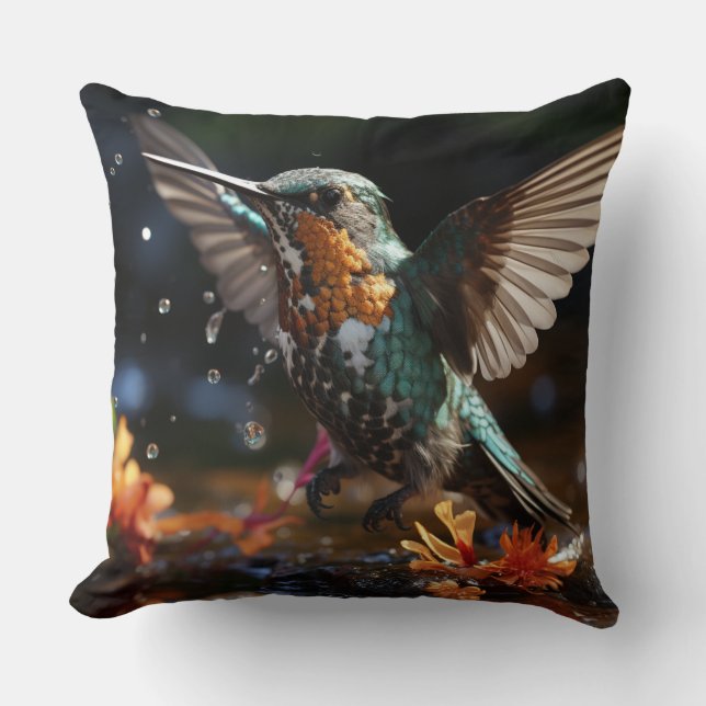 Hummingbird heaven cushion (Front)
