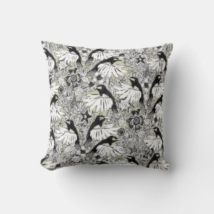 hummingbird heaven fern cushion