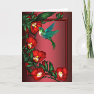 Hummingbird Hibiscus Note Cards