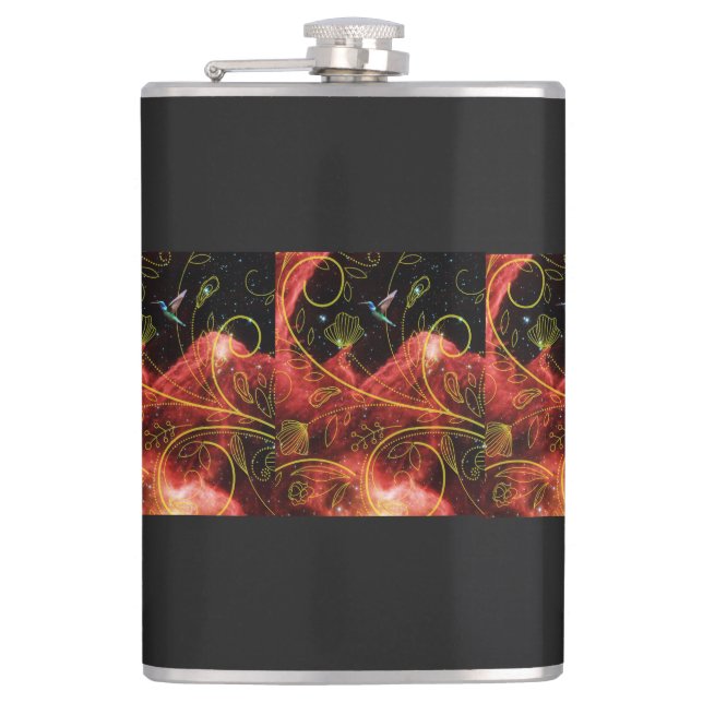 Hummingbird Hip Flask (Front)