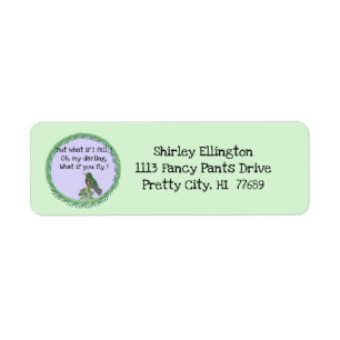Hummingbird Hummingbirds address Label