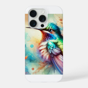 Hummingbird in Colorful Serenity 280824AREF124 - W iPhone 15 Pro Case