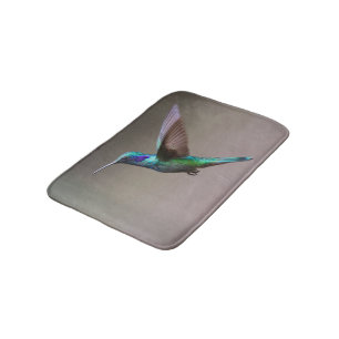 Hummingbird in Flight Bath Mat