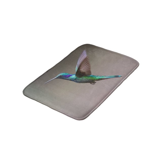 Hummingbird in Flight Bath Mat (Angled)