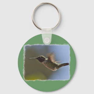 Hummingbird in Flight Key Ring
