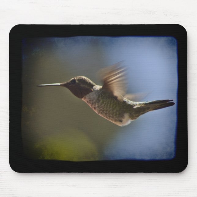 Hummingbird in Flight Mouse Mat (Front)
