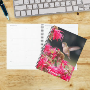 Hummingbird in Flight Photo Calendar   Planner