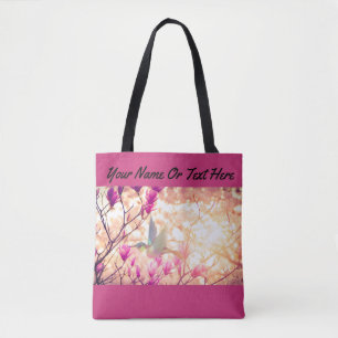 Hummingbird In Garden Tote Bag