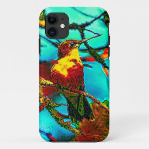 Hummingbird In The Garden iPhone 11 Case
