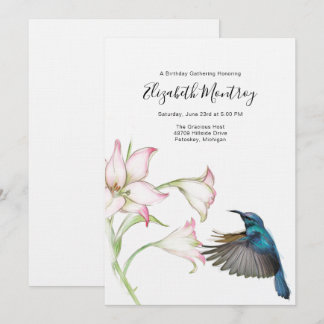 Hummingbird Invitation