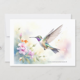 Hummingbird Invitation