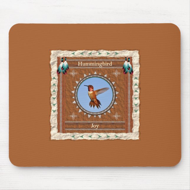 Hummingbird Joy Energy Mouse Mat (Front)
