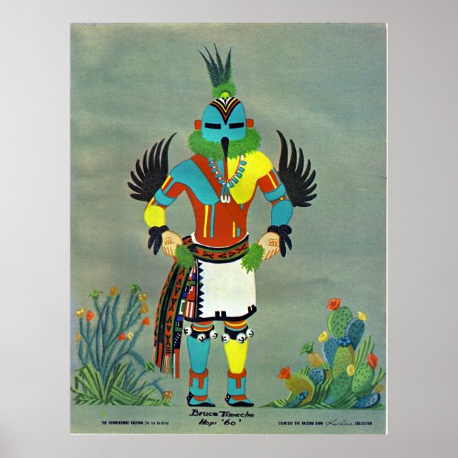 "Hummingbird" kachina Poster (Front)