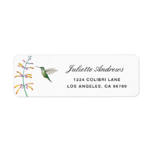  Hummingbird Label