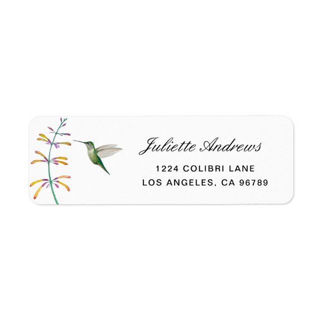  Hummingbird Label (Front)